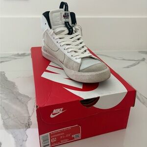 Nike Blazer Mid Vintage Suede - White, Black, & Burgundy